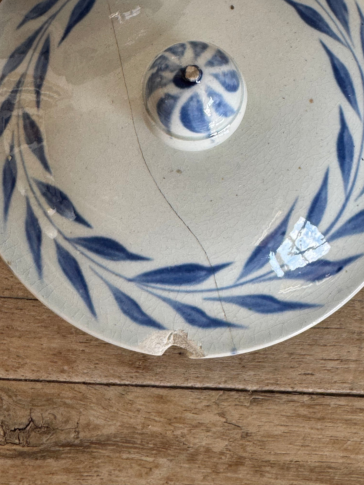 Vintage Hand-Painted Stoneware Tureen
