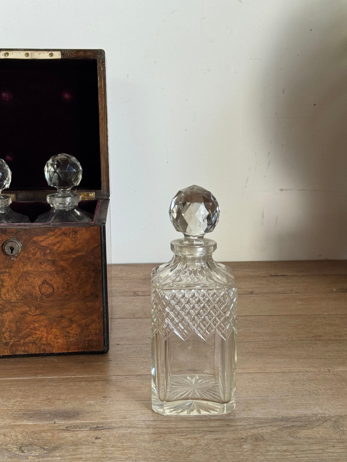 Victorian 4 Bottle Decanter Box