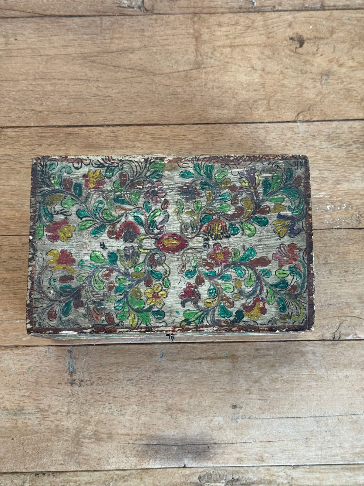 Kashmiri Folk Art Trinket Box