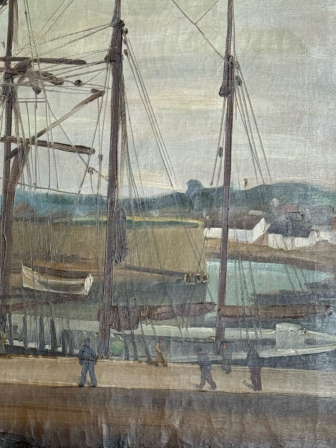 Harbor Masts French Painting