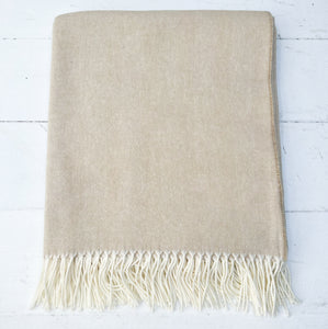 Herringbone Throw - Sand