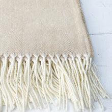 Load image into Gallery viewer, Herringbone Throw - Sand