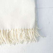 Load image into Gallery viewer, Herringbone Throw-Ecru