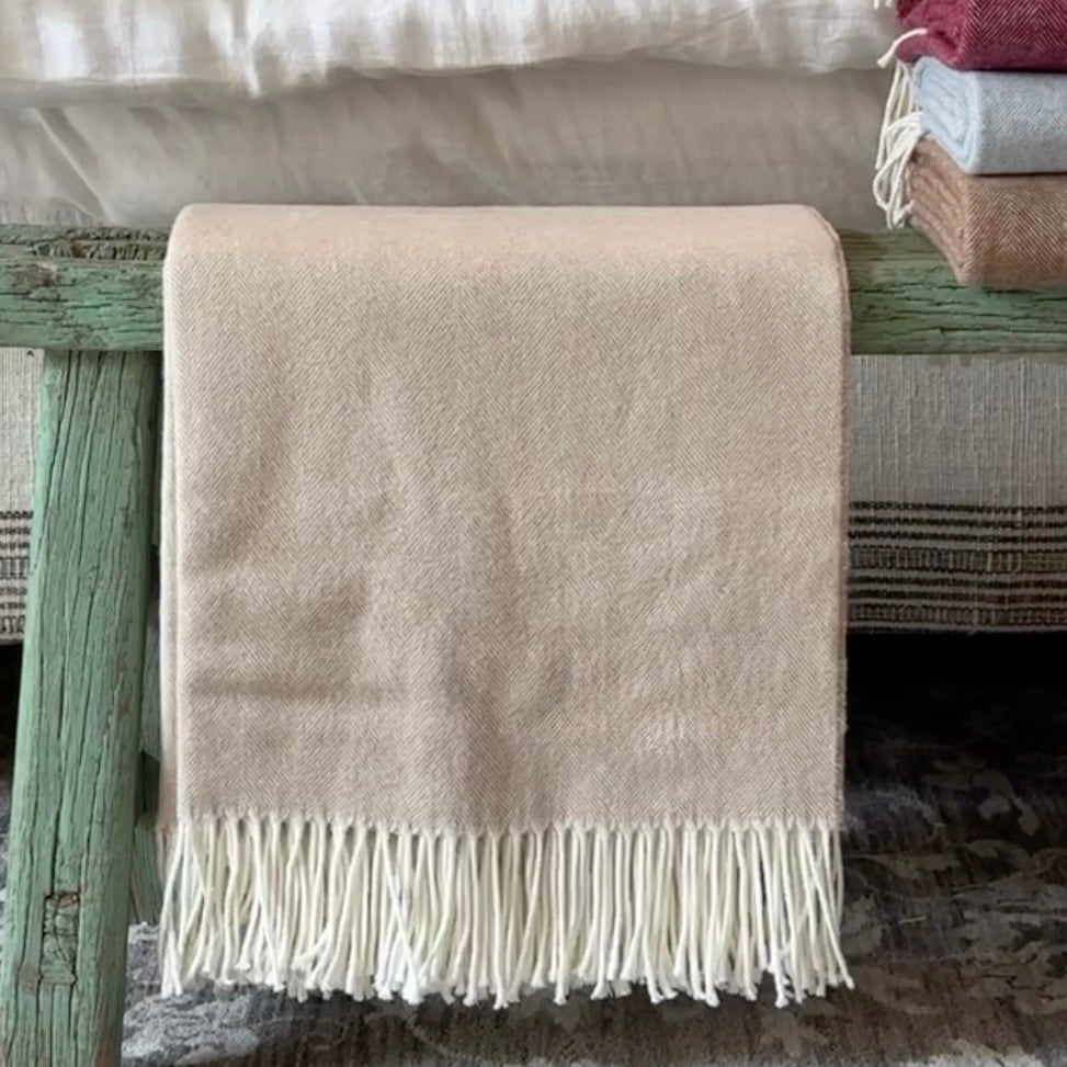 Herringbone Throw-Dune