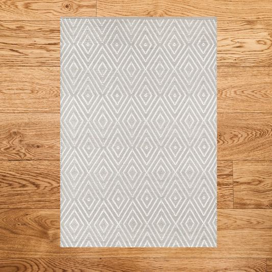 The Desert Indoor/Outdoor Rug-Platinum/White