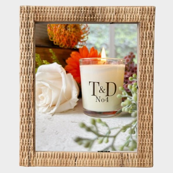 Large Rattan Photo Frame