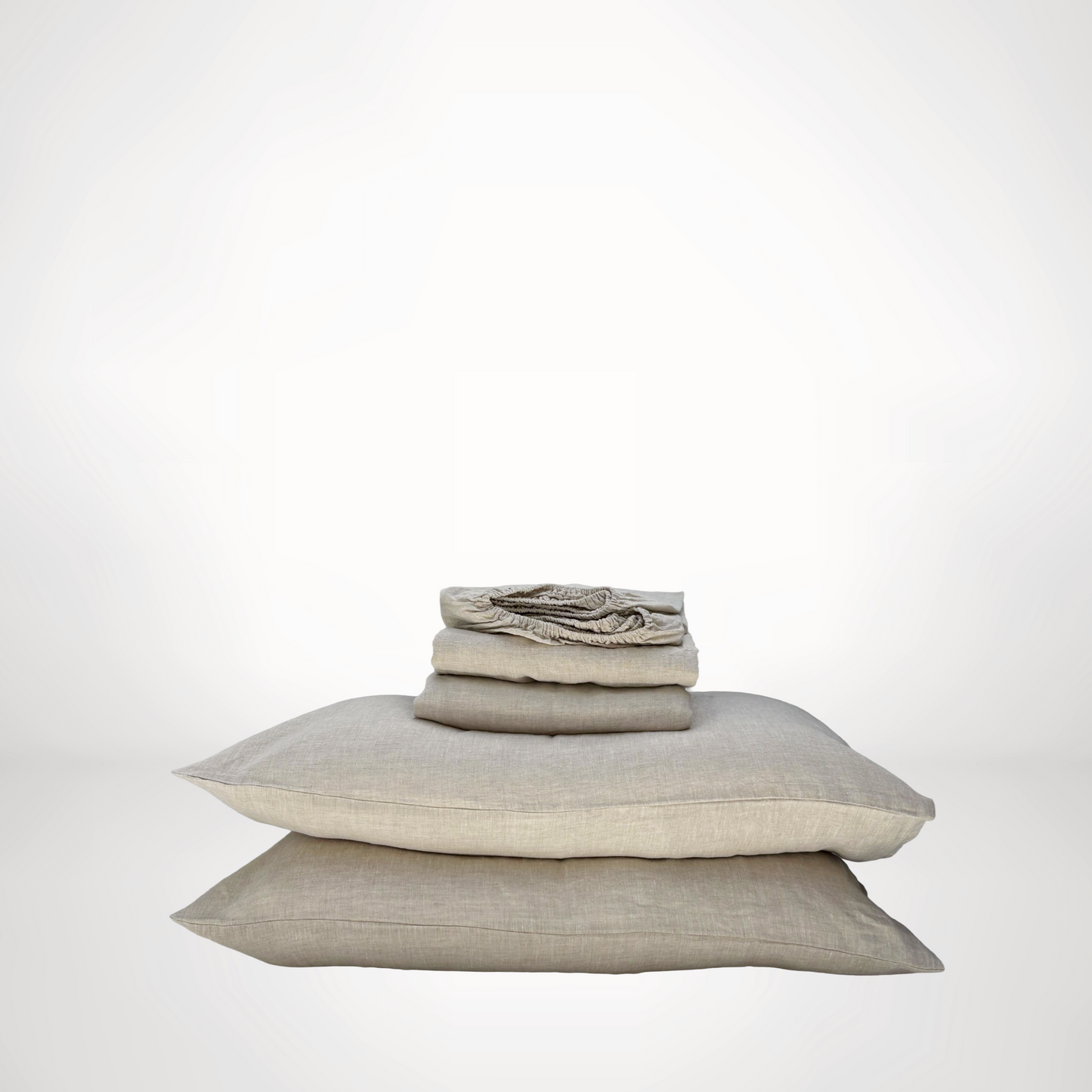 T&D Melange Linen Sheet Set