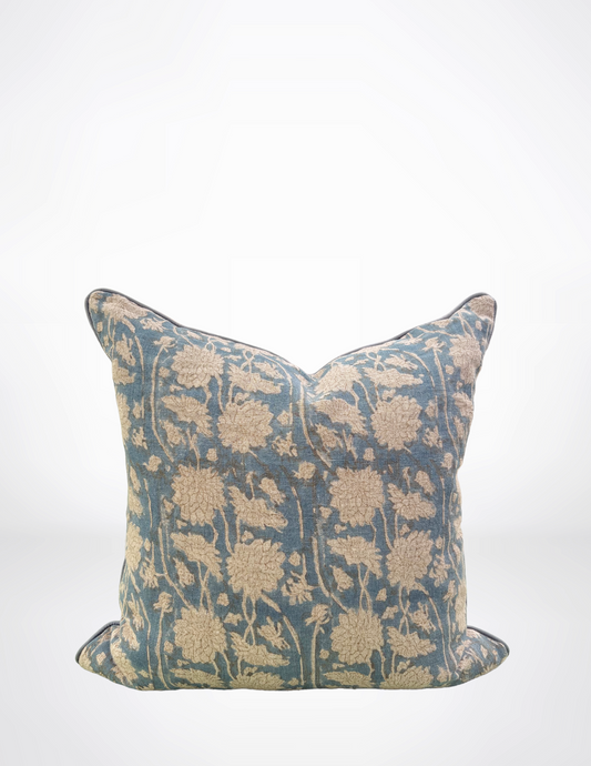 Lilia Pillow-Blue/Gray