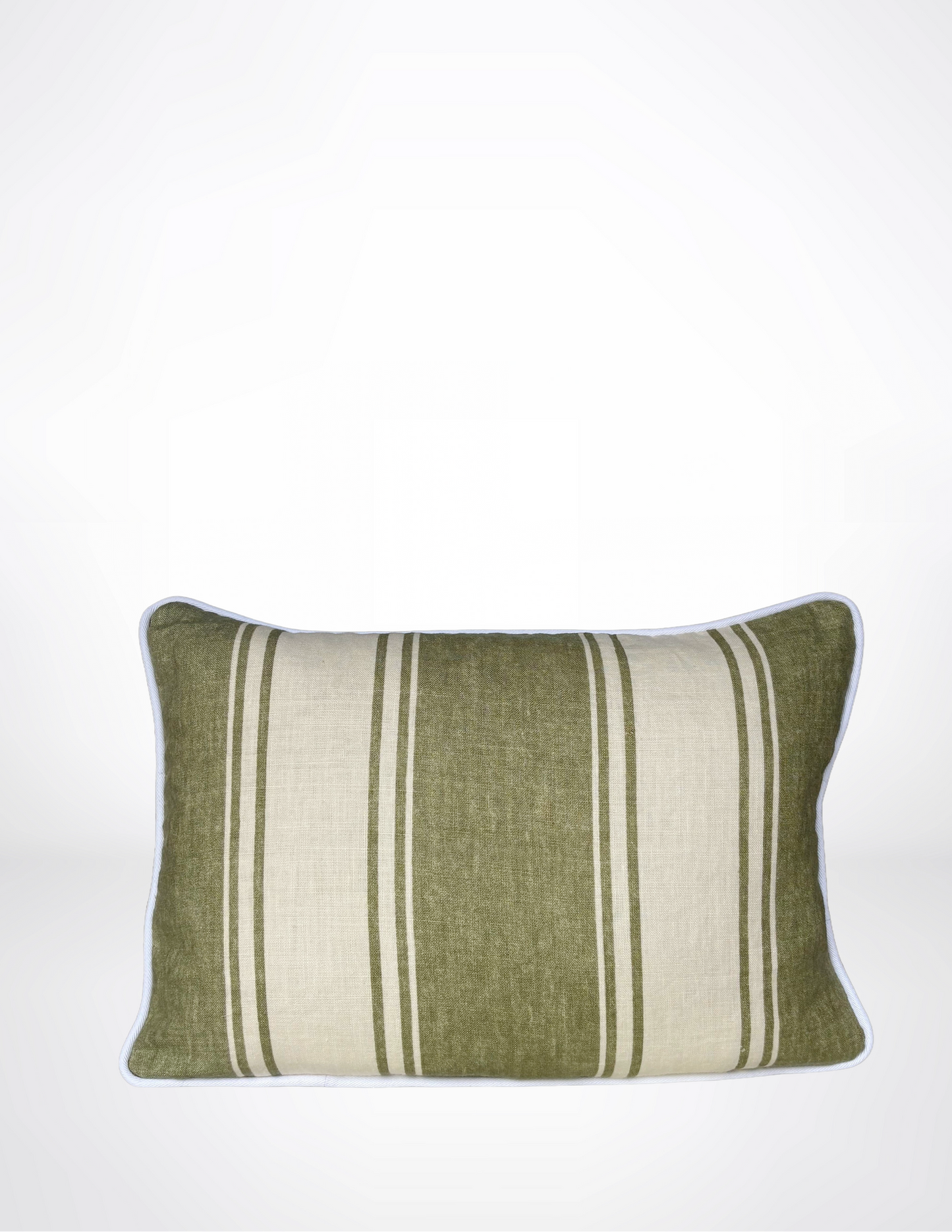 Moss Stripe Lumbar Pillow