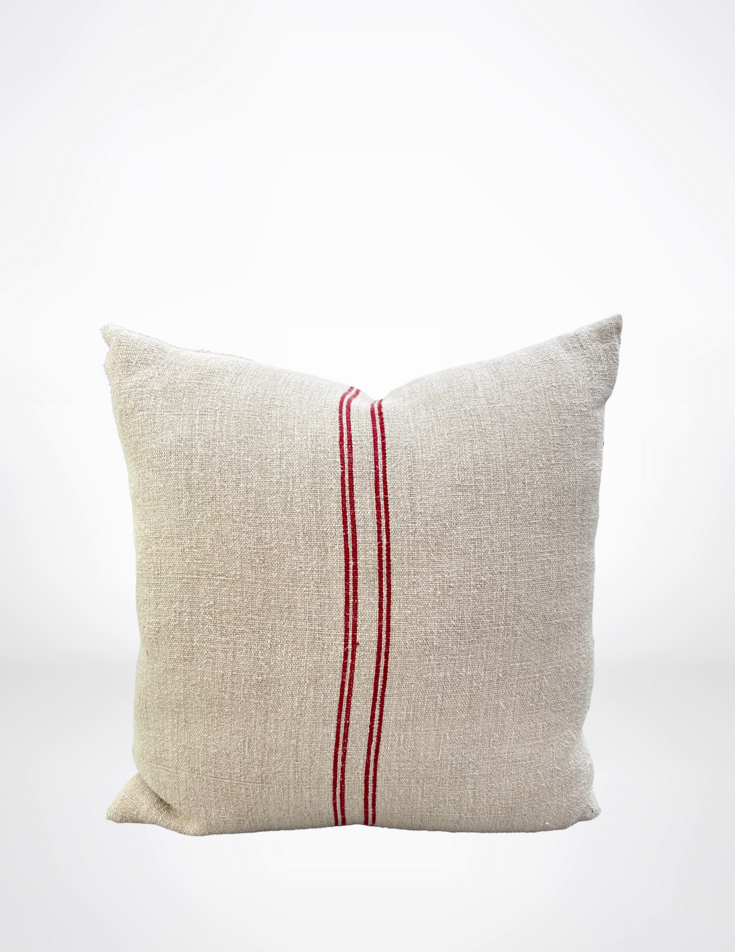 Rouges Stripes Grain Sack Pillow