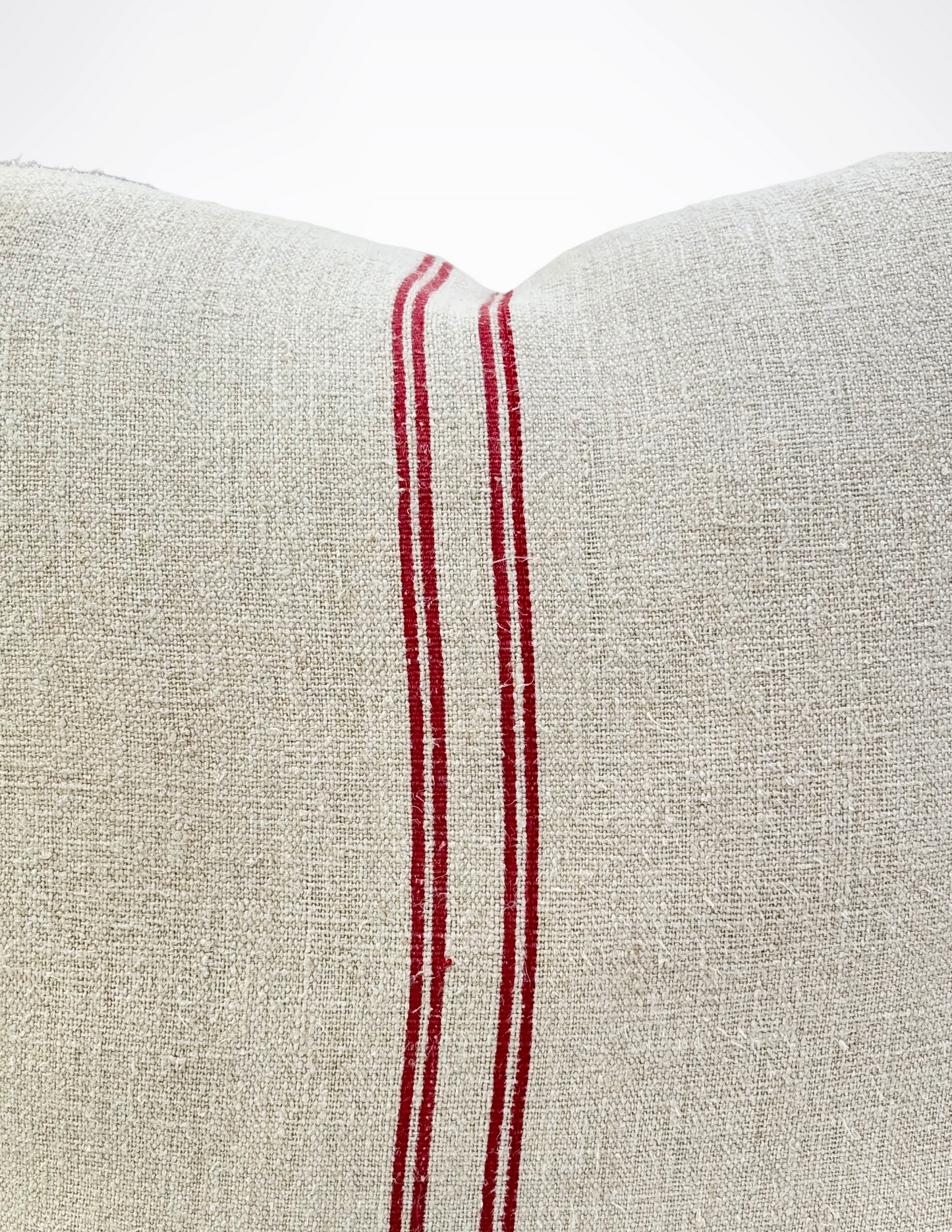 Rouges Stripes Grain Sack Pillow