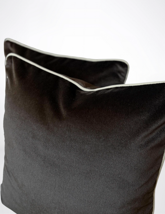 Dark Chocolate Velvet Pillow