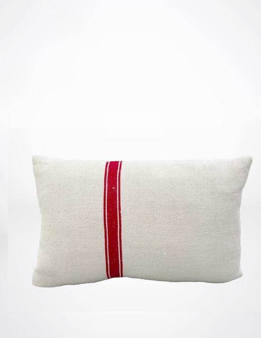 Grain Sac Lumbar w/Fat Red Stripe