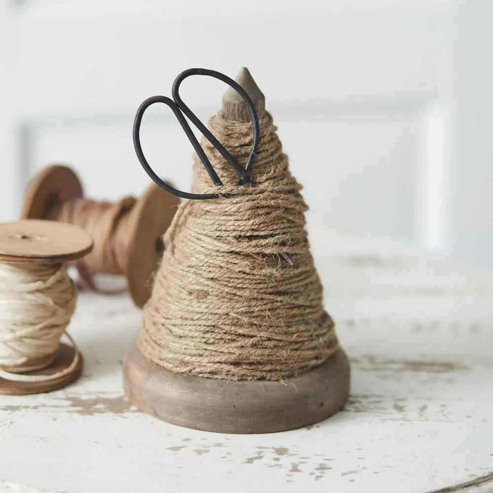 Spindle Twine Holder w/Scissors