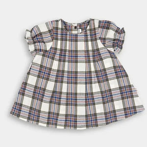 Vintage Plaid Linen Dress