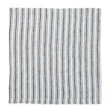 Load image into Gallery viewer, Set/4 Blue Boat Stripe Linen Napkin