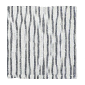 Set/4 Blue Boat Stripe Linen Napkin