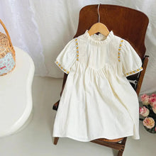 Load image into Gallery viewer, French Style Short Sleeve Kid&#39;s Dress