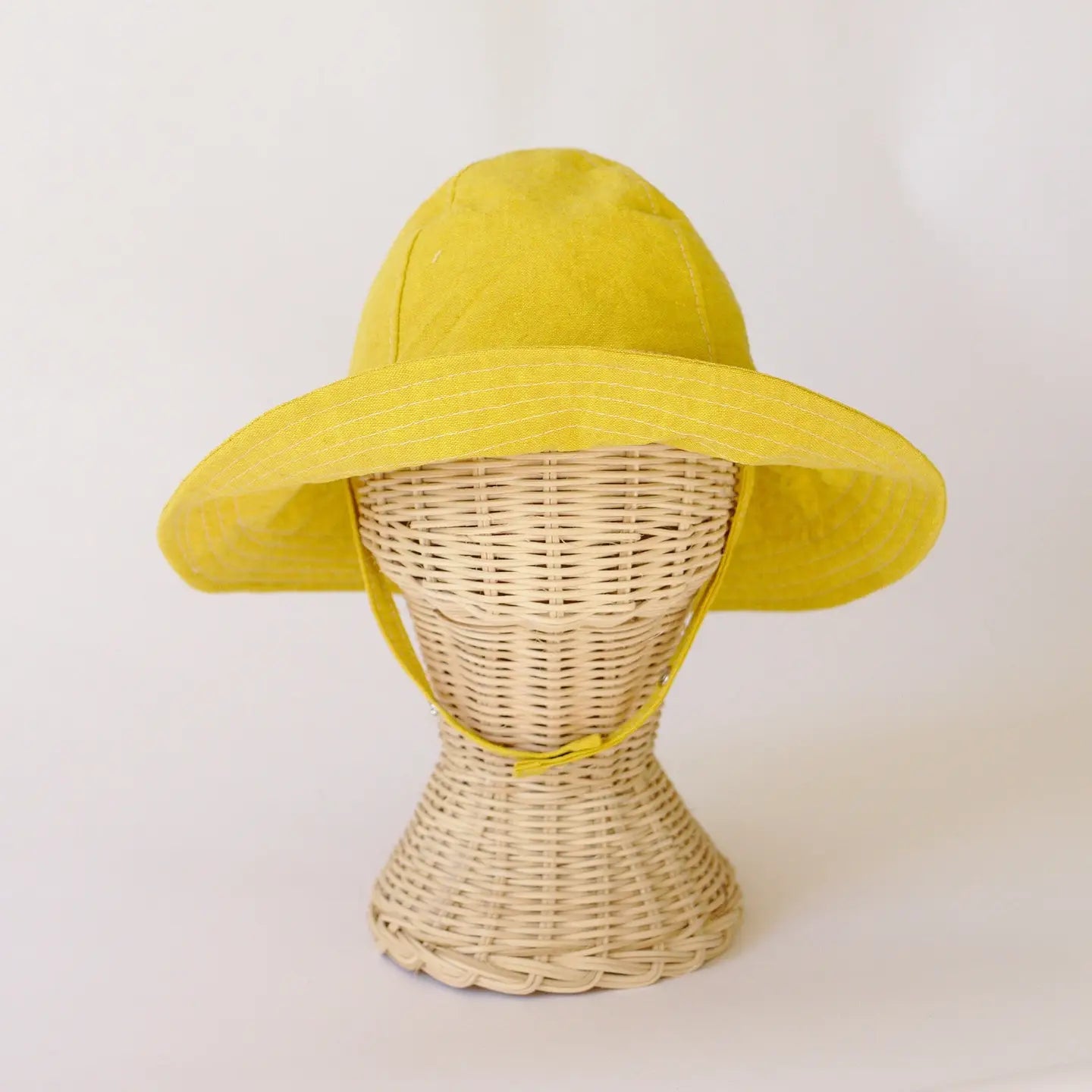 Baby Linen Wide Brim Sun Hat