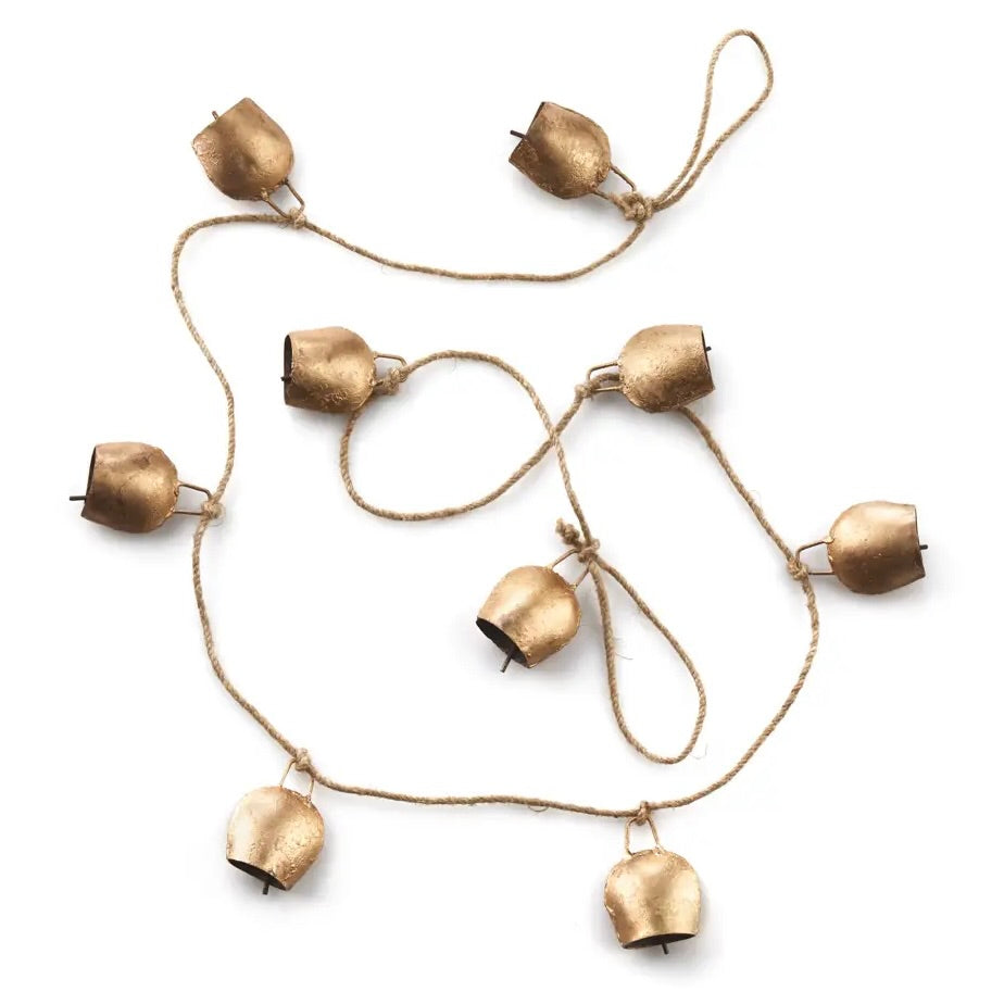 Rustic Recycled Bell Garland