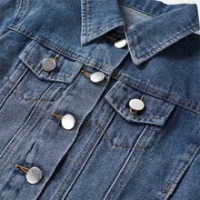 Load image into Gallery viewer, kid&#39;s denim jean jacket