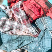 Load image into Gallery viewer, toddler multi colored distressed flannel button down shirt