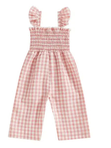 Gingham Jumper-Pink