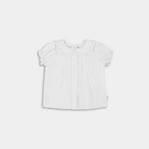 Kid's White Peter Pan Collar Blouse