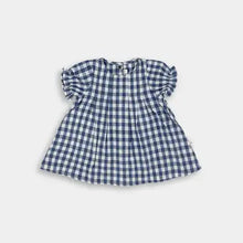 Load image into Gallery viewer, Kid&#39;s Blue Gingham Dress