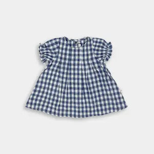 Kid's Blue Gingham Dress