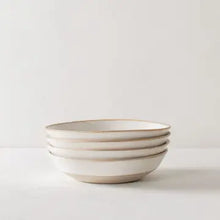 Load image into Gallery viewer, cream colored bowl with natural rim