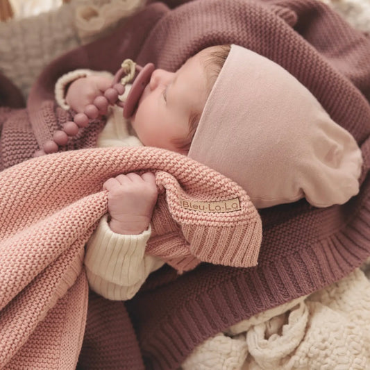 Heritage Organic Cotton Pink Blanket