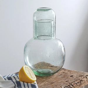 Recycled Bedside Carafe+Cup