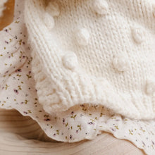 Load image into Gallery viewer, Kid&#39;s Popcorn Cardigan-Cream