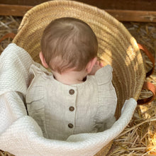 Load image into Gallery viewer, Gabriella Sleeveless Linen Romper-Light Oat
