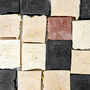 Activated Charcoal Peppermint and Vanilla Soap