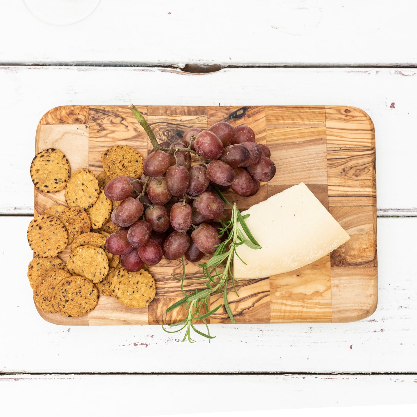 light olive wood rectangular cutting board