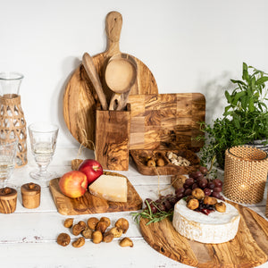 Olive Wood Cheese Block