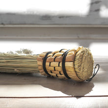 Load image into Gallery viewer, Small hand held broom in sage green