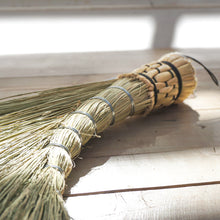 Load image into Gallery viewer, Small hand held broom in sage green