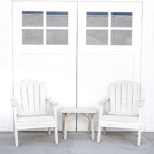 Load image into Gallery viewer, painted white  patio chairs