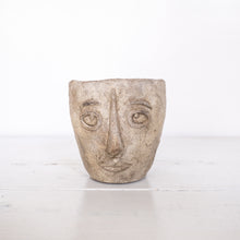 Load image into Gallery viewer, Ceramic planter of head styled after a work of Picasso