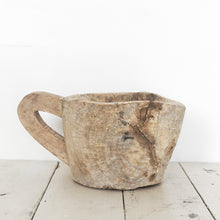 Load image into Gallery viewer, Large primitive wooden mug