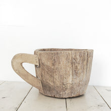 Load image into Gallery viewer, Large primitive wooden mug