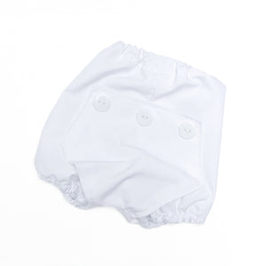 Linen Long John Bloomers-White