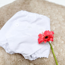 Load image into Gallery viewer, Linen Long John Bloomers-White