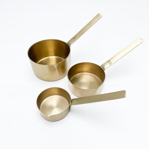 Set/3 Brass Measuring Cups