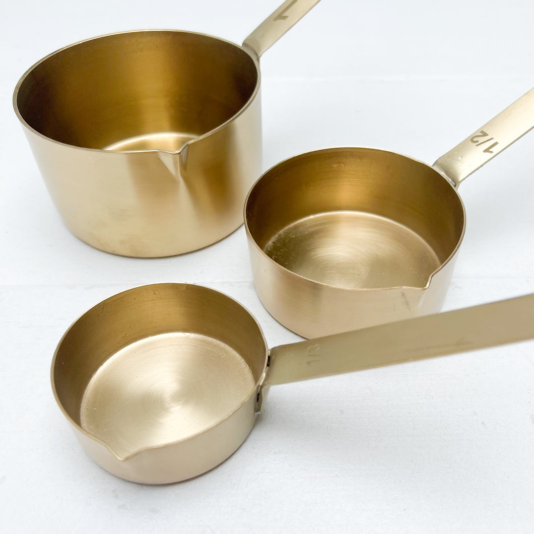 Set/3 Brass Measuring Cups