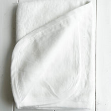 Load image into Gallery viewer, white cotton baby blanket