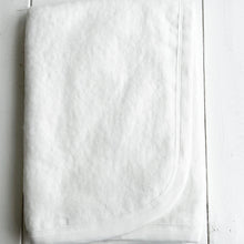 Load image into Gallery viewer, white cotton baby blanket